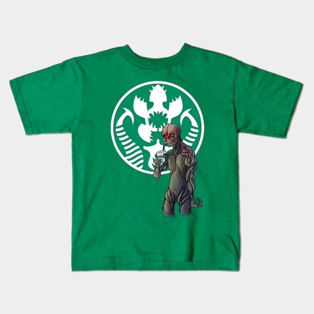 Vecna's coffee Kids T-Shirt by Creative Mechanics